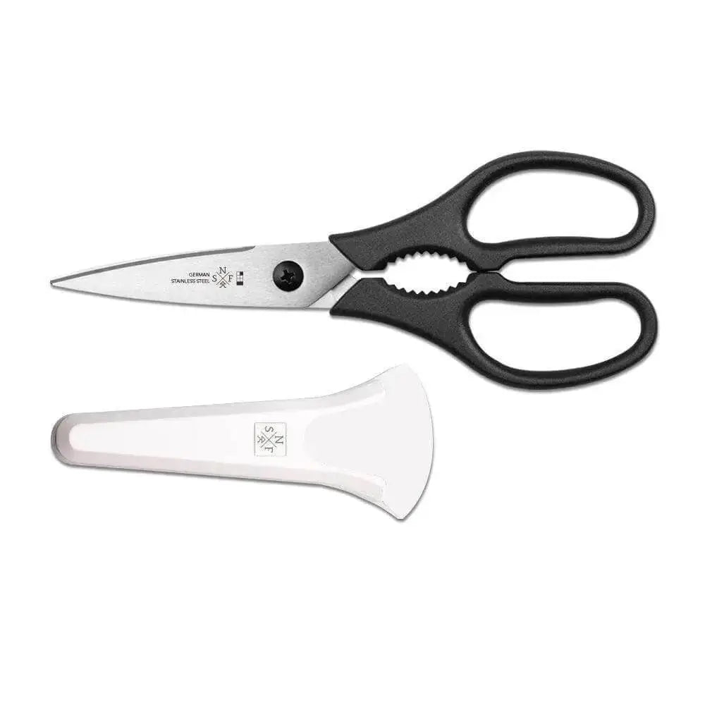 8’ Multi-functional Kitchen Shears with Holder - Black
